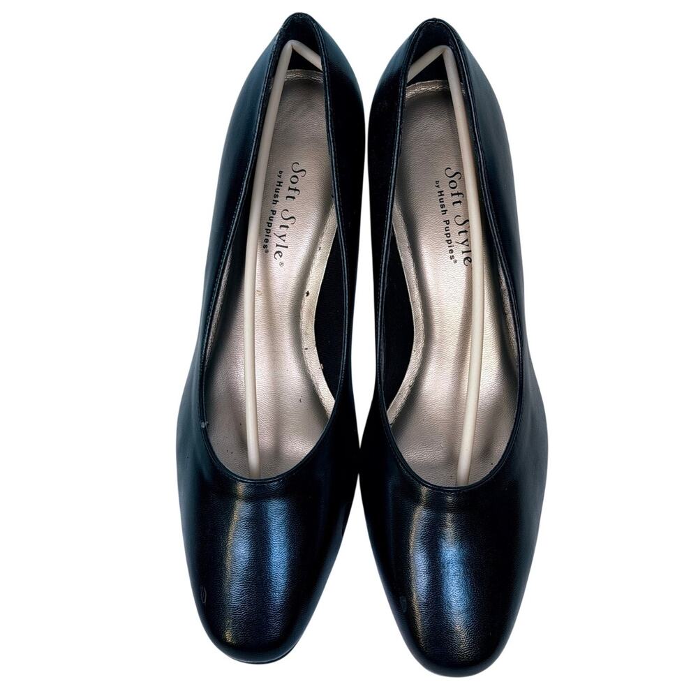 Hush Puppies Woman’s Soft Style Karanan II Black Smooth Sz 9W - Picture 6 of 10